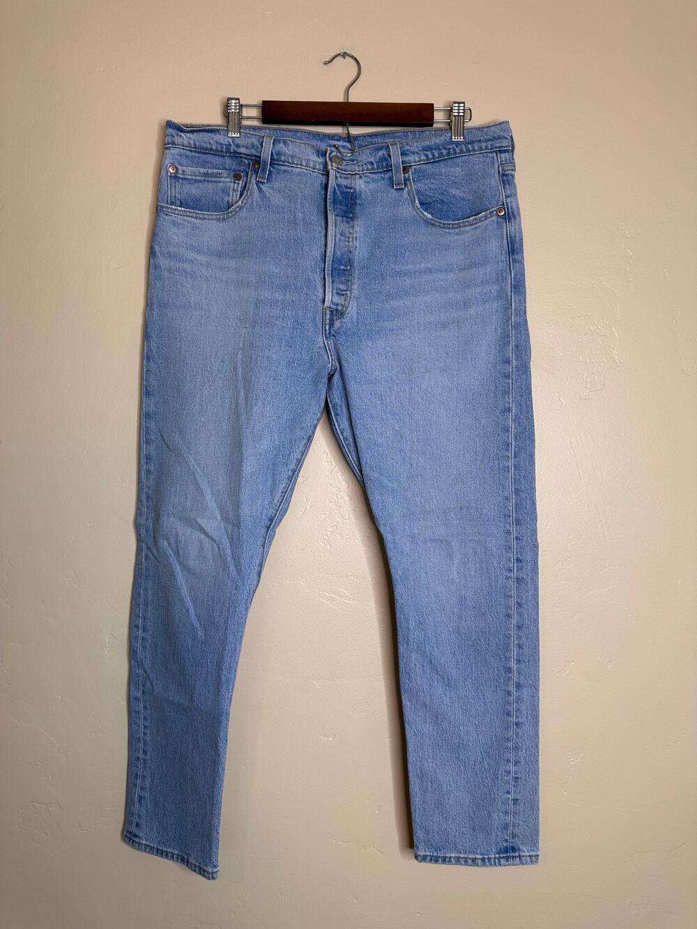 Levi's 501 Skinny Light Wash Denim Jeans 34x28